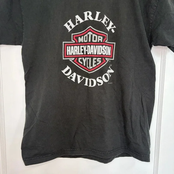 Vintage 90s Harley Davidson motorcycle Graphic T-Shirt - Picture 9 of 13